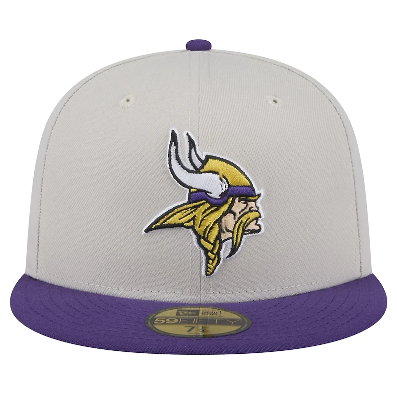 Casquette ajustée 59FIFTY Stoney des Vikings du Minnesota New Era pour hommes