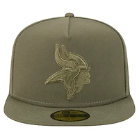 Casquette ajustée A-Frame 59FIFTY pour homme, coloris olive, des Vikings du Minnesota, New Era