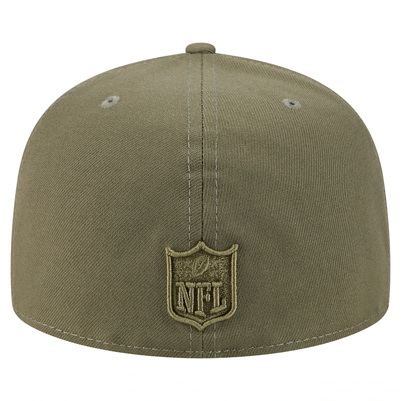 Casquette ajustée A-Frame 59FIFTY pour homme, coloris olive, des Vikings du Minnesota, New Era
