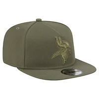 Men's New Era  Olive Minnesota Vikings Color Pack A-Frame 9FIFTY Snapback Hat
