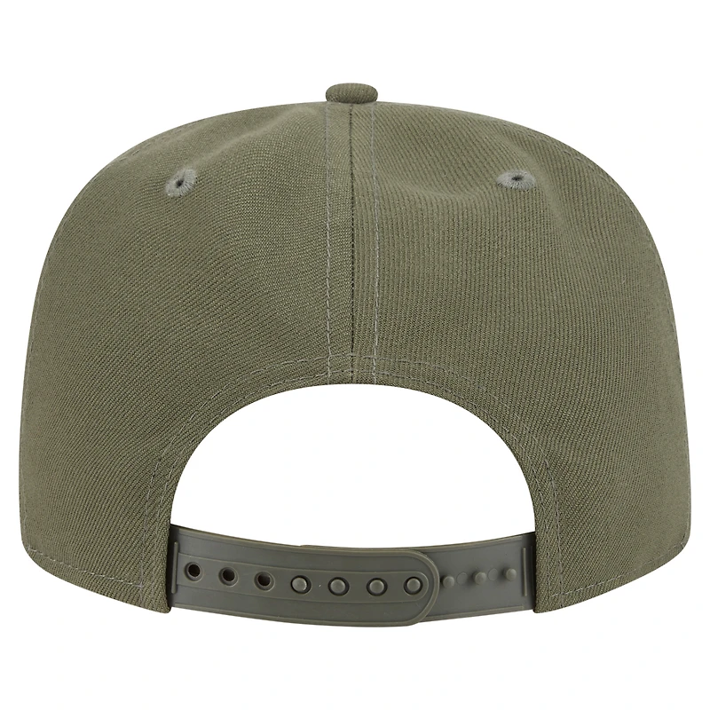 Men's New Era  Olive Minnesota Vikings Color Pack A-Frame 9FIFTY Snapback Hat