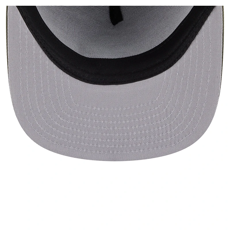 Men's New Era  Olive Minnesota Vikings Color Pack A-Frame 9FIFTY Snapback Hat