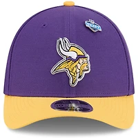 Casquette New Era Flex violette et or Minnesota Vikings 2026 NFL Draft 39THIRTY M-Crown pour homme