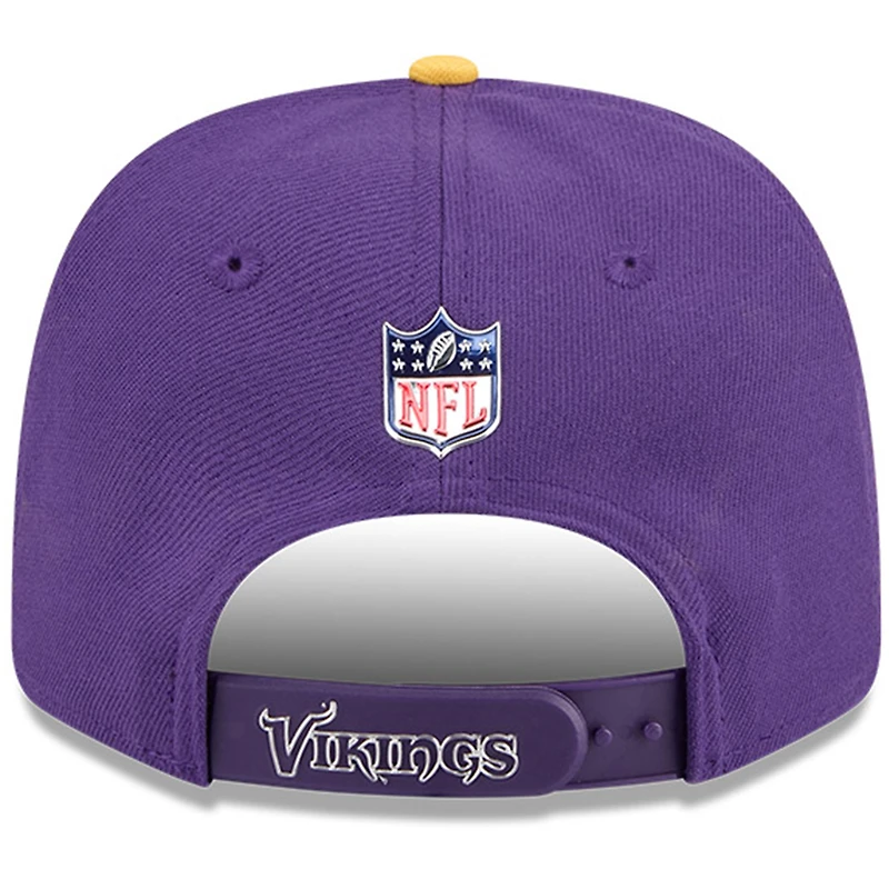 Men's New Era Purple/Gold Minnesota Vikings 2026 NFL Draft 9SEVENTY Adjustable Hat