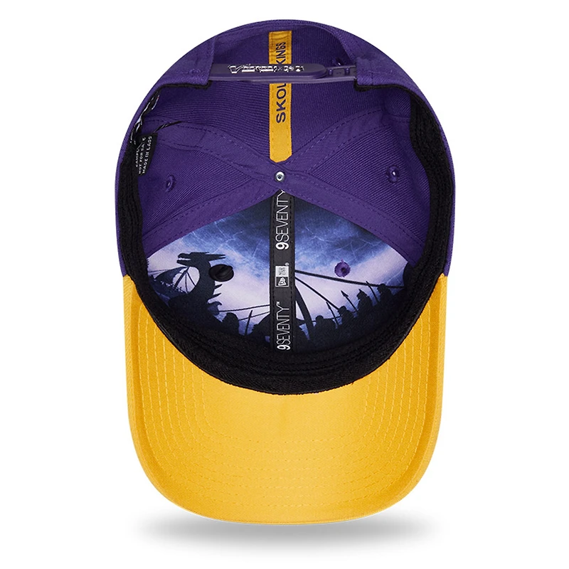 Casquette ajustable New Era violette et or Minnesota Vikings 2026 NFL Draft 9SEVENTY pour homme