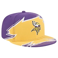 Casquette ajustée New Era violet/or Minnesota Vikings Break 59FIFTY pour homme