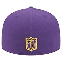 Men's New Era  Purple/Gold Minnesota Vikings Break 59FIFTY Fitted Hat