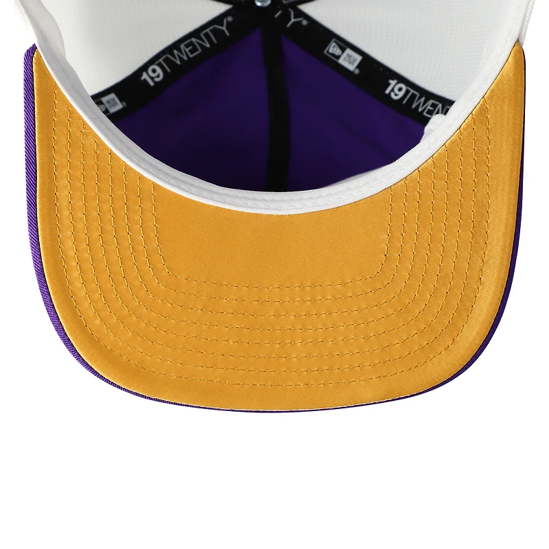 Men's New Era Purple/White Minnesota Vikings Patch 19TWENTY Adjustable Hat