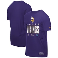T-shirt violet New Era pour homme, camp d'entraînement NFL 2025 des Vikings du Minnesota