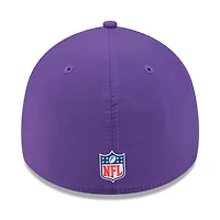 Casquette 39THIRTY Flex violette New Era Minnesota Vikings 2025 Sideline pour homme