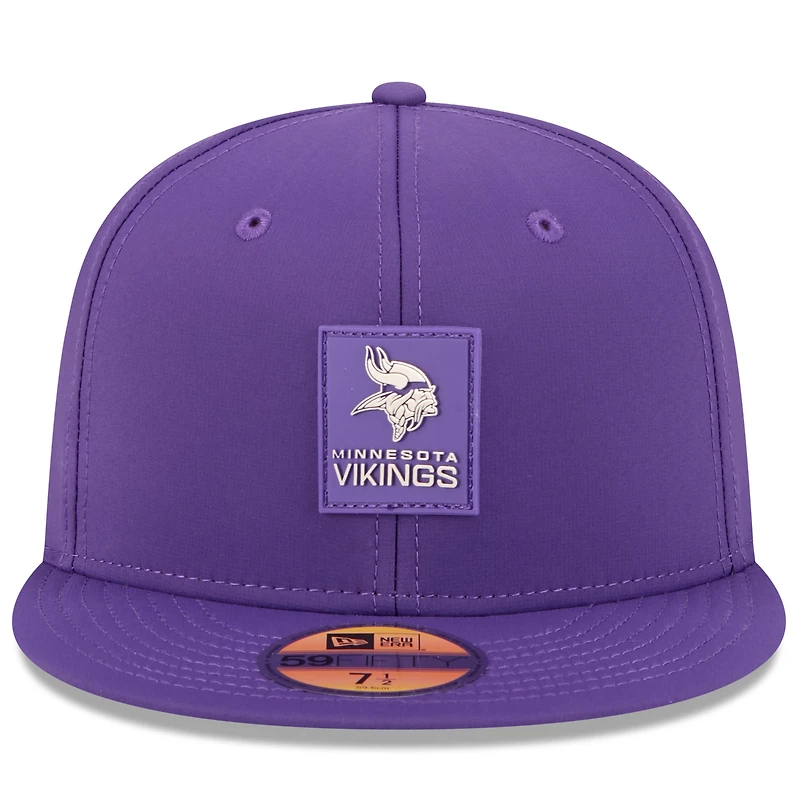 Men's New Era Purple Minnesota Vikings 2025 Sideline  59FIFTY Fitted Hat