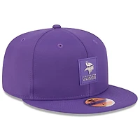 Casquette ajustée New Era violette Minnesota Vikings 2025 Sideline Quill Tech 59FIFTY pour homme