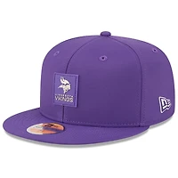 Men's New Era Purple Minnesota Vikings 2025 Sideline  59FIFTY Fitted Hat