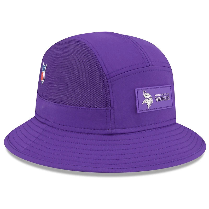 Men's New Era Purple Minnesota Vikings 2025 Sideline  Bucket Hat