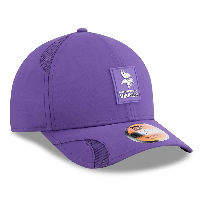 Men's New Era Purple Minnesota Vikings 2025 Sideline  M-Crown 9FORTY Adjustable Hat