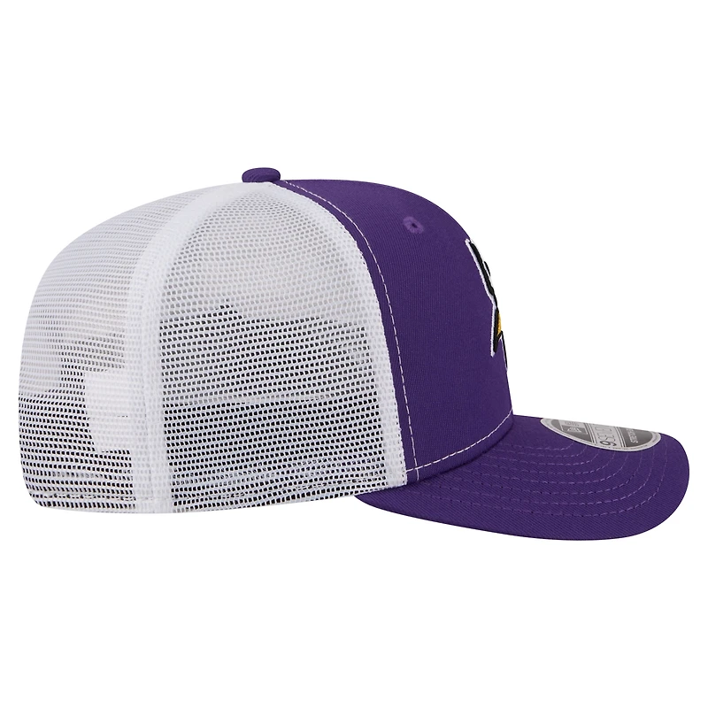 Casquette trucker ajustable New Era violette Minnesota Vikings 9SEVENTY pour homme