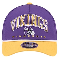 Men's New Era  Purple Minnesota Vikings  Arch COOLERA 9FORTY A-Frame M-Crown Adjustable Hat