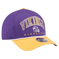 Men's New Era  Purple Minnesota Vikings  Arch COOLERA 9FORTY A-Frame M-Crown Adjustable Hat