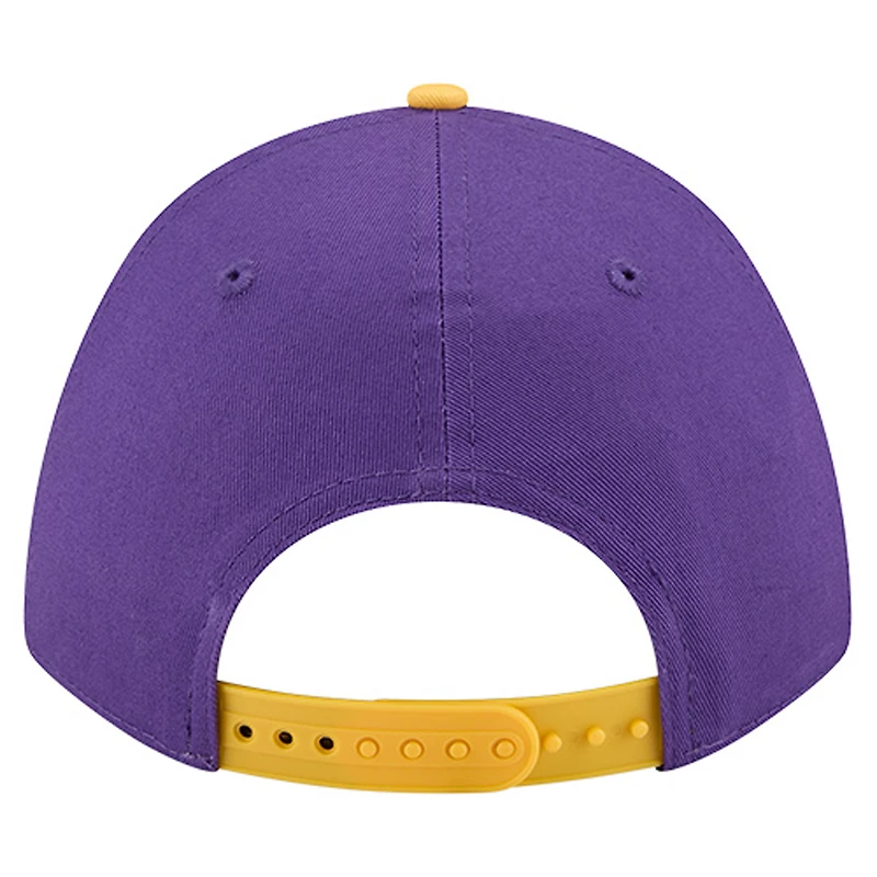 Casquette ajustable New Era violette Minnesota Vikings Arch COOLERA 9FORTY A-Frame M-Crown pour homme