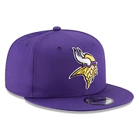 Casquette ajustable Snapback Basic 9FIFTY pour homme Minnesota Vikings New Era violette