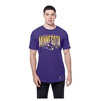 Men's New Era  Purple Minnesota Vikings Combine Authentic Training Throwback T-Shirt