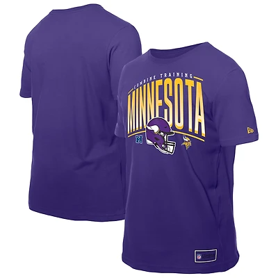Men's New Era  Purple Minnesota Vikings Combine Authentic Training Throwback T-Shirt