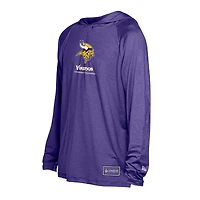 Sweat à capuche fonctionnel violet New Era pour homme, motif fandom des Minnesota Vikings