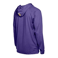 Sweat à capuche fonctionnel violet New Era pour homme, motif fandom des Minnesota Vikings