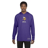 Sweat à capuche fonctionnel violet New Era pour homme, motif fandom des Minnesota Vikings