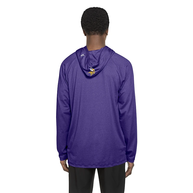 Sweat à capuche fonctionnel violet New Era pour homme, motif fandom des Minnesota Vikings