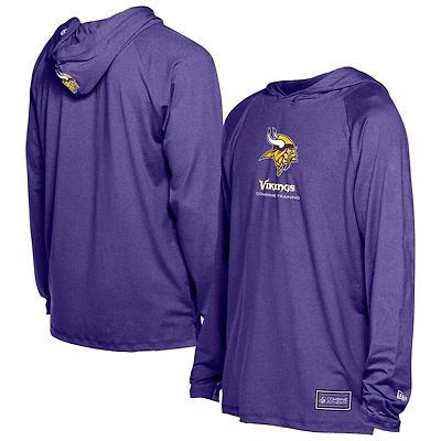 Sweat à capuche fonctionnel violet New Era pour homme, motif fandom des Minnesota Vikings