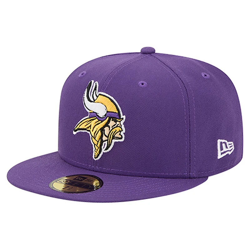 Casquette ajustée 59FIFTY violette pour homme des Minnesota Vikings de New Era