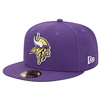 Casquette ajustée 59FIFTY violette pour homme des Minnesota Vikings de New Era