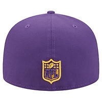 Men's New Era  Purple Minnesota Vikings Group Chat 59FIFTY Fitted Hat