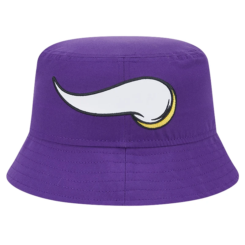 Men's New Era Purple Minnesota Vikings Helmet Bucket Hat