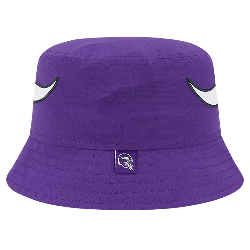 Men's New Era Purple Minnesota Vikings Helmet Bucket Hat