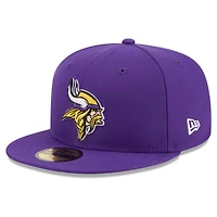 Casquette ajustée 59FIFTY pour hommes des Vikings du Minnesota New Era pourpre