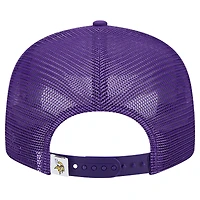 Men's New Era Purple Minnesota Vikings Main Trucker 9FIFTY Snapback Hat