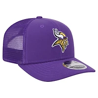 Men's New Era Purple Minnesota Vikings Main Trucker 9SEVENTY Stretch-Snap Hat