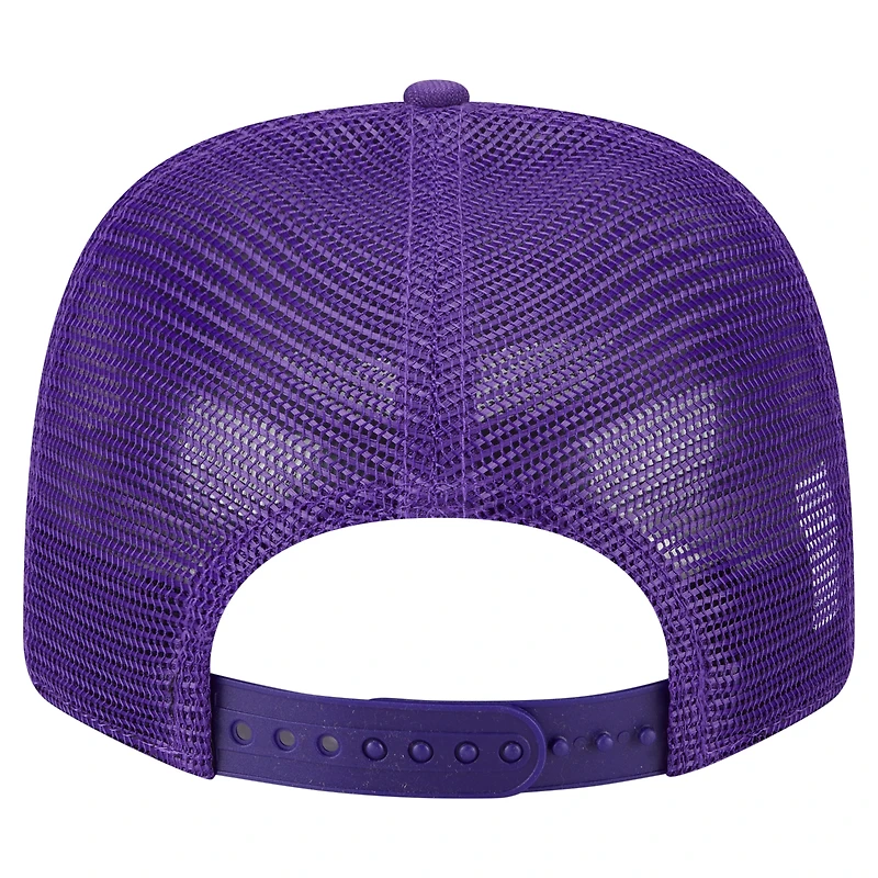 Casquette camionneur 9SEVENTY extensible à boutons-pression violette des Vikings du Minnesota de New Era pour homme
