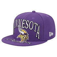 Casquette ajustée surdimensionnée 59FIFTY violette des Vikings du Minnesota de New Era pour homme