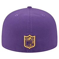 Casquette ajustée surdimensionnée 59FIFTY violette des Vikings du Minnesota de New Era pour homme
