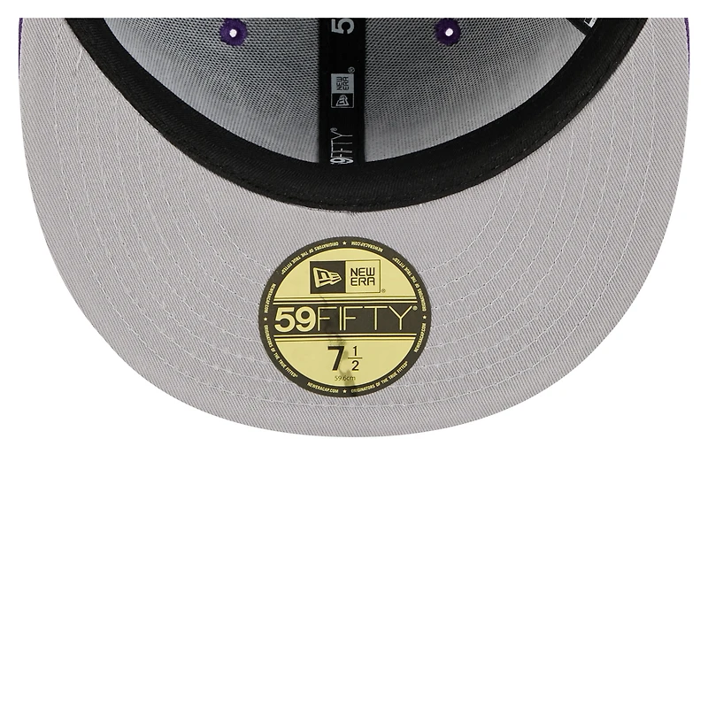 Casquette ajustée surdimensionnée 59FIFTY violette des Vikings du Minnesota de New Era pour homme
