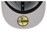 Men's New Era Purple Minnesota Vikings  Oversized 59FIFTY Fitted Hat