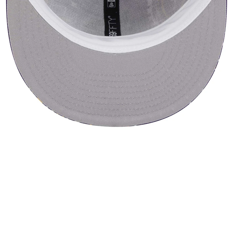 Casquette ajustée 59FIFTY violet Minnesota Vikings Paisley pour hommes New Era