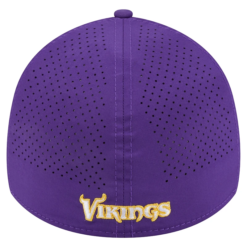 Casquette perforée 39THIRTY Flex violette des Vikings du Minnesota de New Era pour homme
