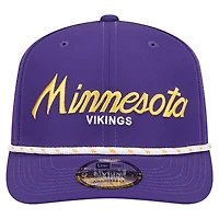 Men's New Era Purple Minnesota Vikings Script 9SEVENTY Adjustable Hat