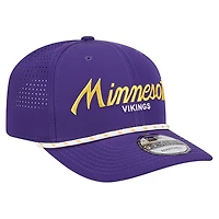 Men's New Era Purple Minnesota Vikings Script 9SEVENTY Adjustable Hat