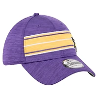 Casquette 39THIRTY Flex violette à rayures des Vikings du Minnesota de New Era pour homme