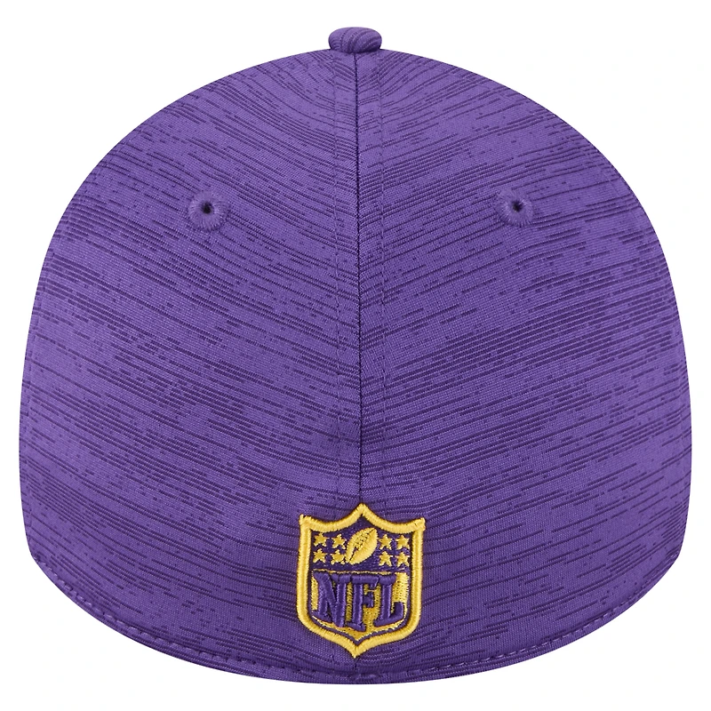 Casquette 39THIRTY Flex violette à rayures des Vikings du Minnesota de New Era pour homme